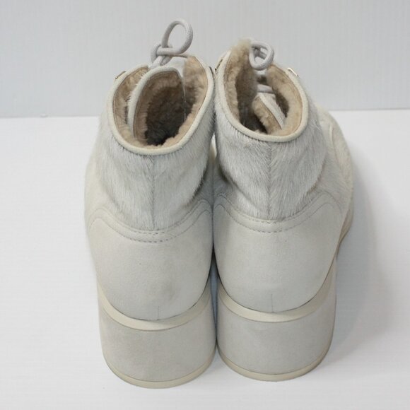 Chanel 45mm 2 Tone Parade Lace Up Boots Pony Hair in size EU 40 / US 10 NEW - Picture 11 of 15